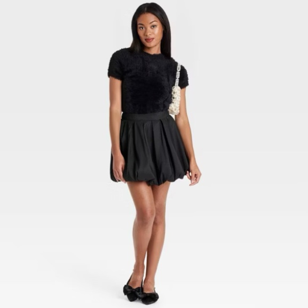 Women's Bubble Hem Mini Skirt ~ A New Day XL